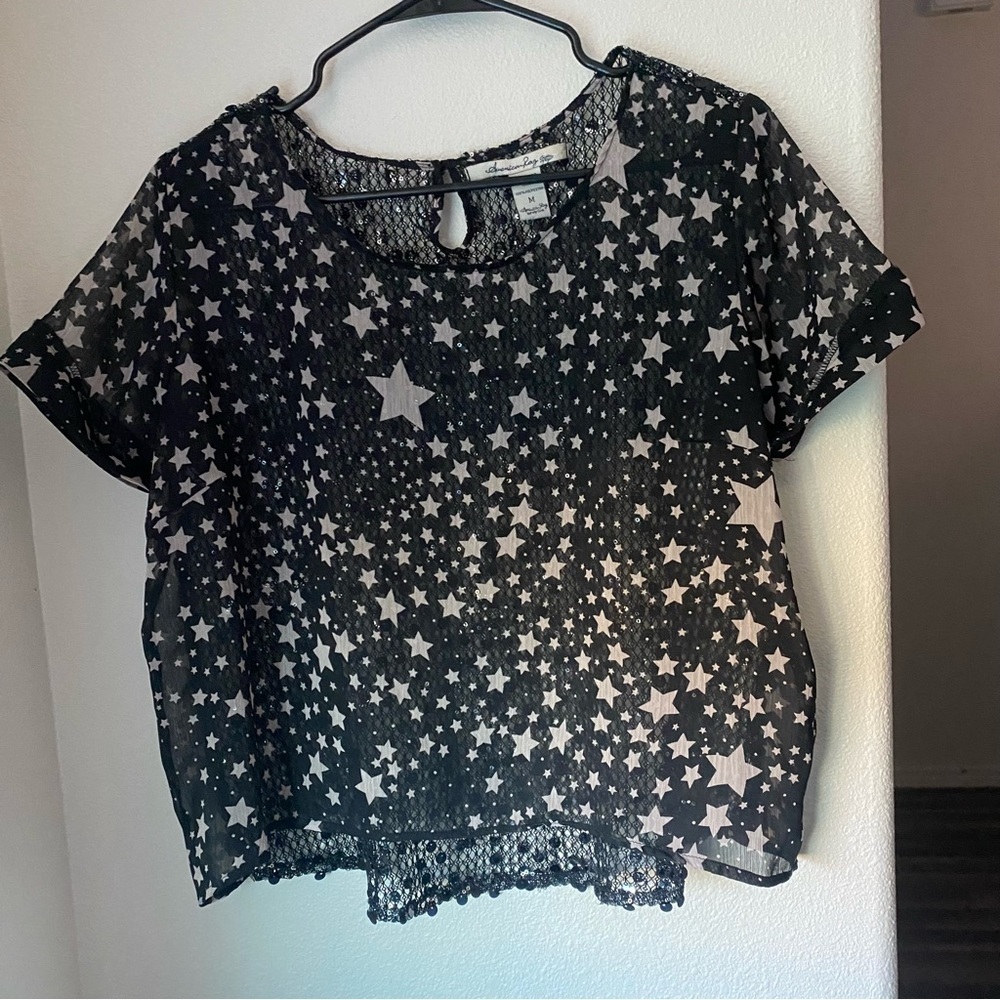 3 for 12$American Rag blouse short sleeve size M